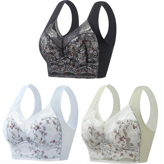 🔥【Kup 2, otrzymaj 1 gratis】💕🎁Biustonosz Ice Silk Ultra-cienki, oddychający, regulowany [40 kg-100 kg]