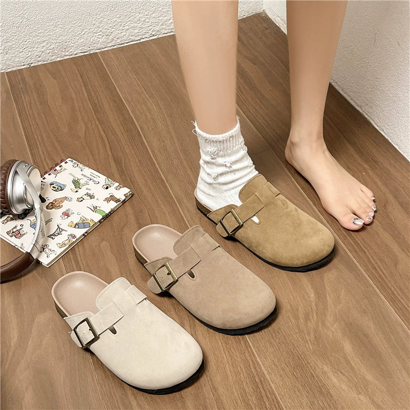 👡[Nov jesensko/zimski stil] [50 % popust] Zaprti copati, ženski čevlji z mehkim podplatom