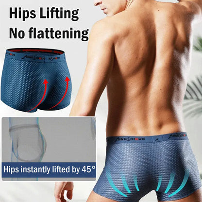 🔥【50% zniżki! 6 sztuk】 Męskie letnie bokserki z lodowego jedwabiu