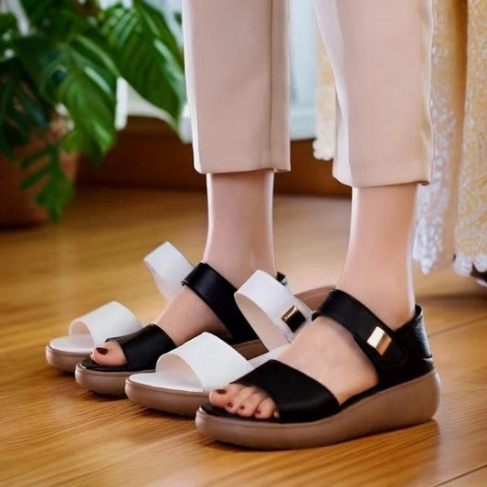 🔥【35-40】🥰2025 nou talpă moale anti-alunecare pantă toc sandale casual