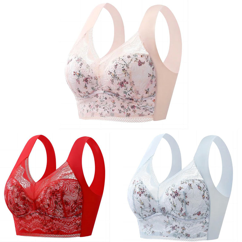 🔥【Kup 2, otrzymaj 1 gratis】💕🎁Biustonosz Ice Silk Ultra-cienki, oddychający, regulowany [40 kg-100 kg]