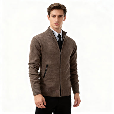 🔥【Forró akció】👔【M-4XL】Őszi és téli új férfi kabát magas gallérral és cipzárral, kiváló minőségű anyagból és temperamentumos, magas szabású szabással