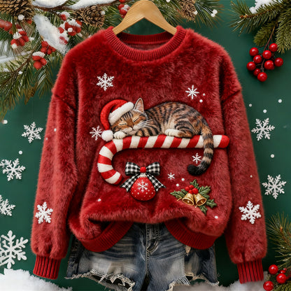 🤗【S-5XL】🔥Damski flanelowy pulower w piękne wzory – ciepły i wygodny