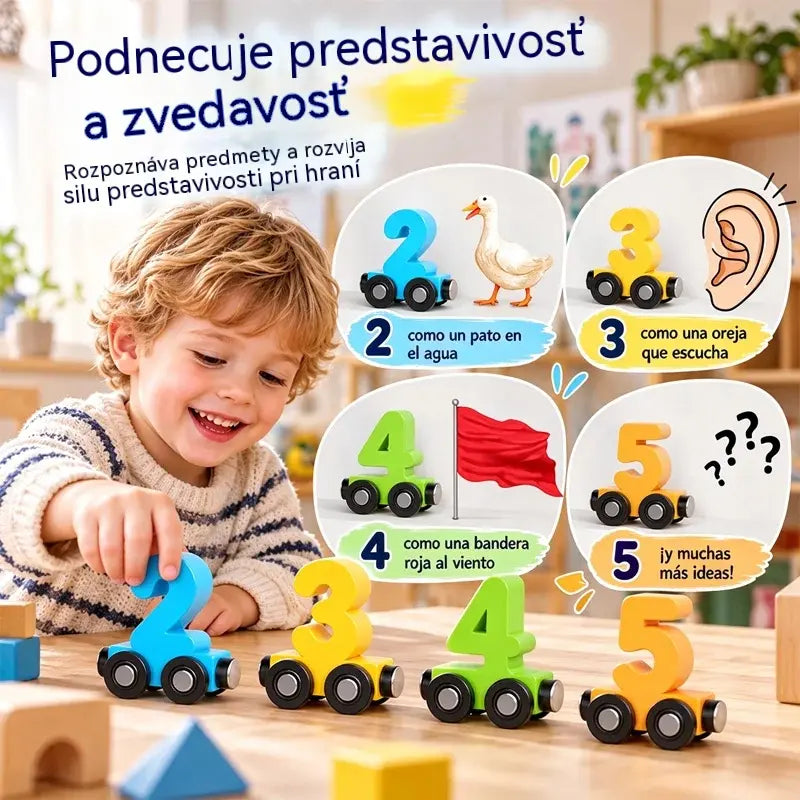🔥Kúp 1, druhý získaš zadarmo🔥🚂 Magnetický číselný vláčik pre deti | Vzdelávacia stavebnica na učenie hrou