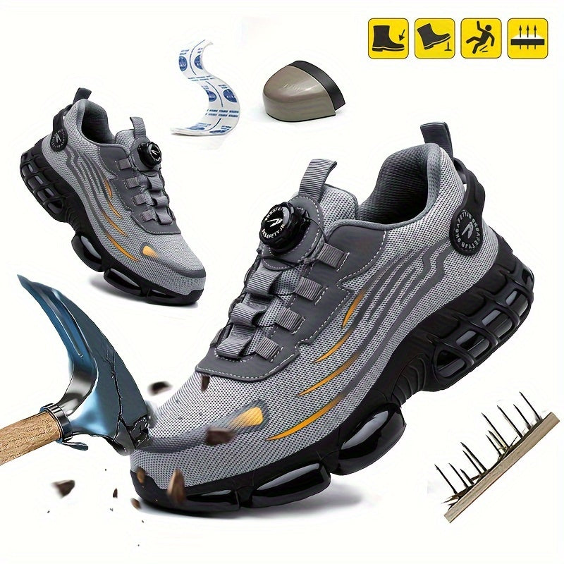 🥾🔥Работни обувки Knauf, подходящи за ежедневно ползване, удароустойчиви и пробиваеми, с метална капачка, удобни защитни обувки, противохлъзгащи.