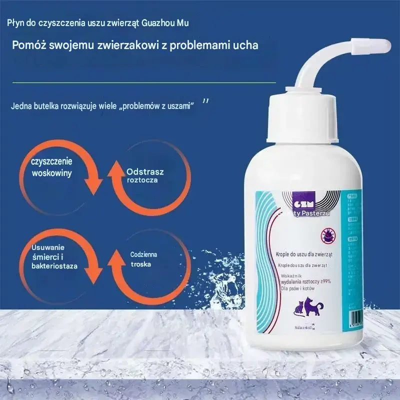 【Kup 1, a 1 dostaniesz gratis】🐶🐱 Środek do czyszczenia uszu, który łagodzi swędzenie w uszach psów i kotów.