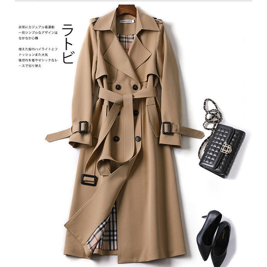 【S-3XL】Nov plašč v britanskem slogu, večjih velikosti, eleganten in vsestranski.