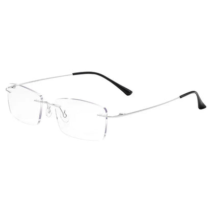 👓 Wysokiej jakości, niezwykle lekkie i przejrzyste profesjonalne okulary bezramkowe z ochroną przed niebieskim światłem. Wzornictwo unisex. ✨