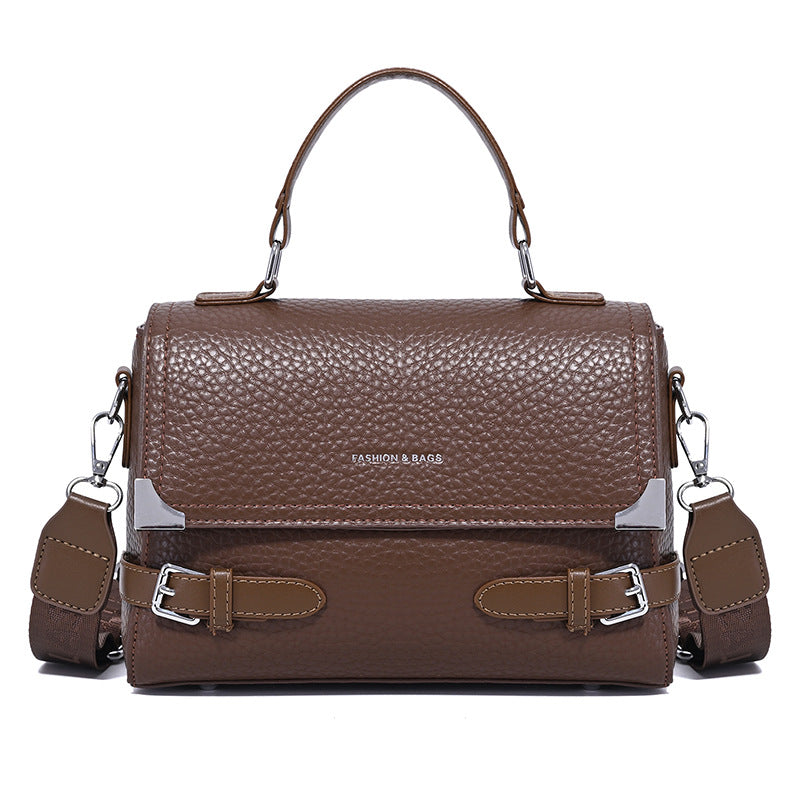 Nova minimalistična torba za čez ramo/čez telo velikega volumna iz pravega usnja v retro slogu