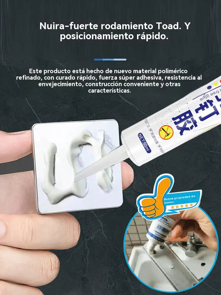 【Kup 1, drugi gratis】 Praktyczny, uniwersalny klej montażowy (bez wiercenia): wodoodporny, nie wymaga wiercenia; odpowiedni do powierzchni metalowych, plastikowych, ceramicznych (w tym płytek), szklanych i drewnianych.