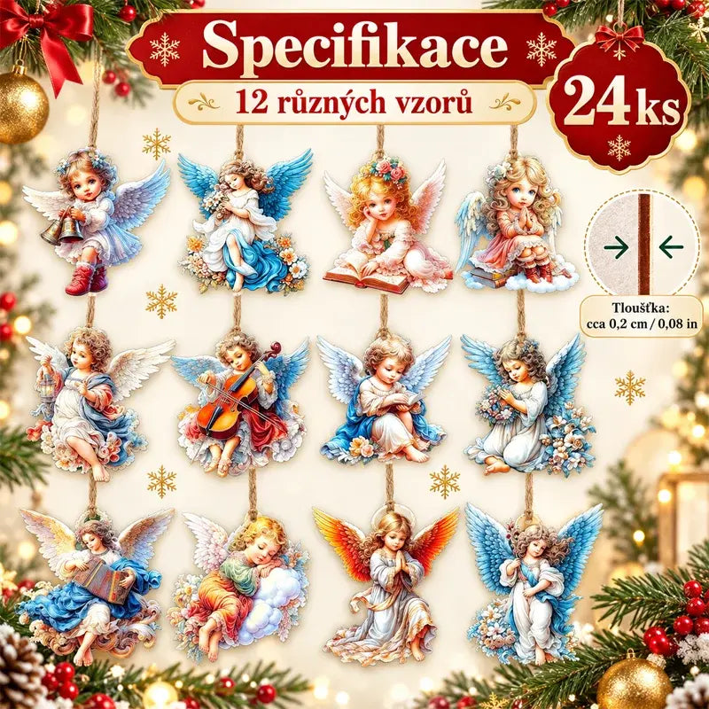 【Zestaw 24 sztuk】👼 Zawieszka „Victoria's Angel” – idealny wybór, by stworzyć odpowiedni nastrój