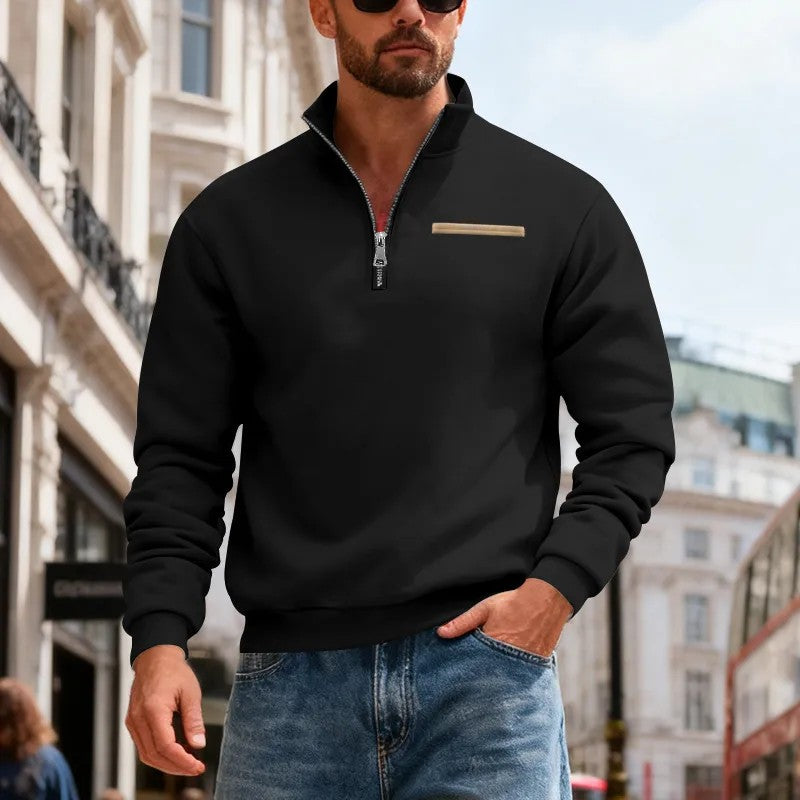 👕【50% отстъпка】【S-3XL】Мъжки моден ежедневен топъл суитшърт с дълъг ръкав, 2026 г.