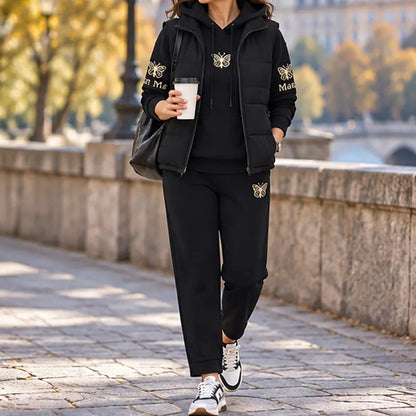 【M-4XL】💟💞Nowość 2026 – trzyczęściowy zestaw w stylu casual (kamizelka + top + spodnie)