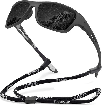 🚵‍♂️ 50% taniej 😎 ⚡ Męskie sportowe okulary przeciwsłoneczne z polaryzacją i prawdziwymi soczewkami lustrzanymi; stylowe i pyłoszczelne – idealne do jazdy na rowerze.