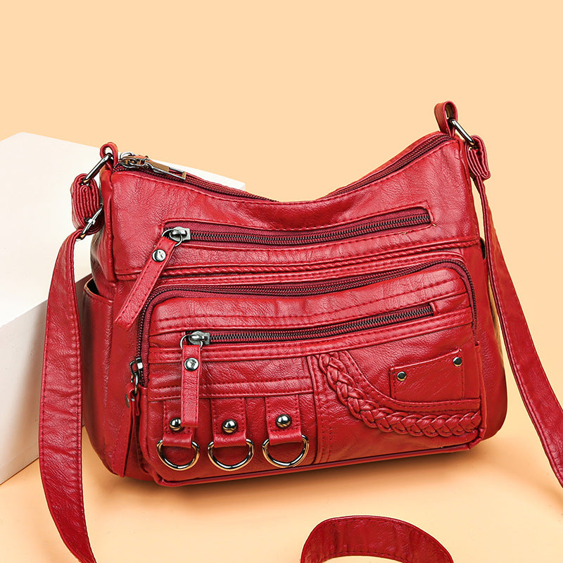 💥【50% zľava po obmedzenú dobu】👜2025 nová veľká mäkká kožená kabelka cez rameno/crossbody