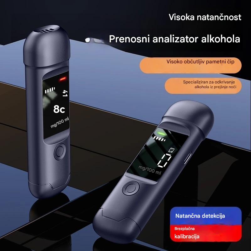 【Kupite 1, dobite 1 gratis】🍷 Prenosni natančen tester alkohola – preizkusite se pred vožnjo