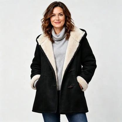 50% RABATU 💖 Elegancki i ciepły płaszcz damski z imitacji zamszu, z polarową podszewką. Rozmiary S–5XL, idealny na zimę.