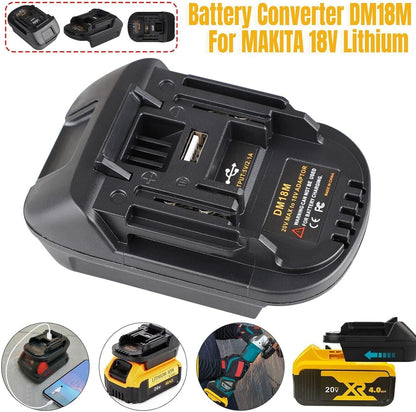 ⚡【Pago contra entrega✅️】Adaptador de batería de litio para herramientas de batería de 18 V
