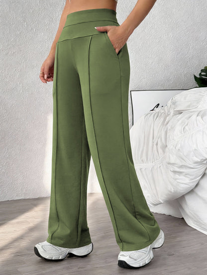 💕💕【S-XL】Нови дамски спортни панталони с прав крачол, свободна кройка, бързосъхнещи, подходящи за ежедневни упражнения и йога.