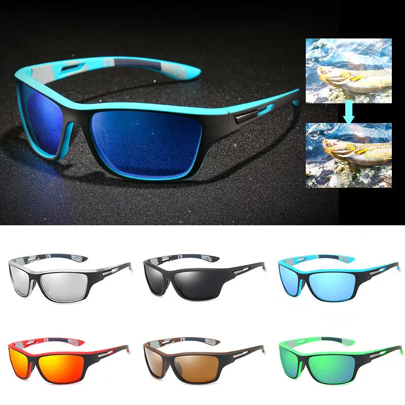 🚵‍♂️ 50% taniej 😎 ⚡ Męskie sportowe okulary przeciwsłoneczne z polaryzacją i prawdziwymi soczewkami lustrzanymi; stylowe i pyłoszczelne – idealne do jazdy na rowerze.