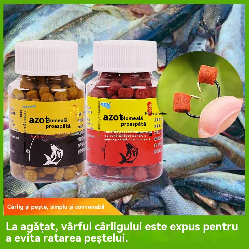 🎣【Pescuit în câteva secunde】【10 sticle】Granule proaspete de momeală de proteine animale