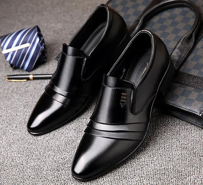 🔥 Buty męskie skórzane 38–48 – casual i eleganckie, podwyższona podeszwa 2026