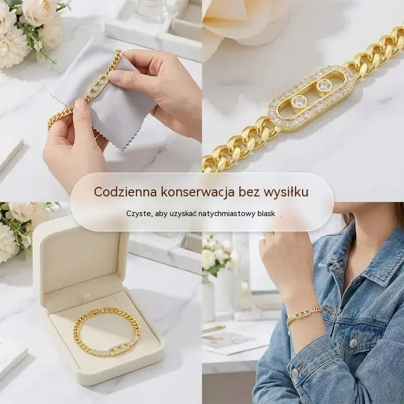 ✨ 50% zniżki! 🔷Nowa bransoletka ze złota 18k dla kobiet