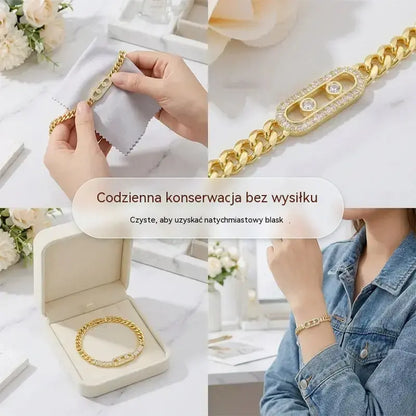 ✨ 50% zniżki! 🔷Nowa bransoletka ze złota 18k dla kobiet