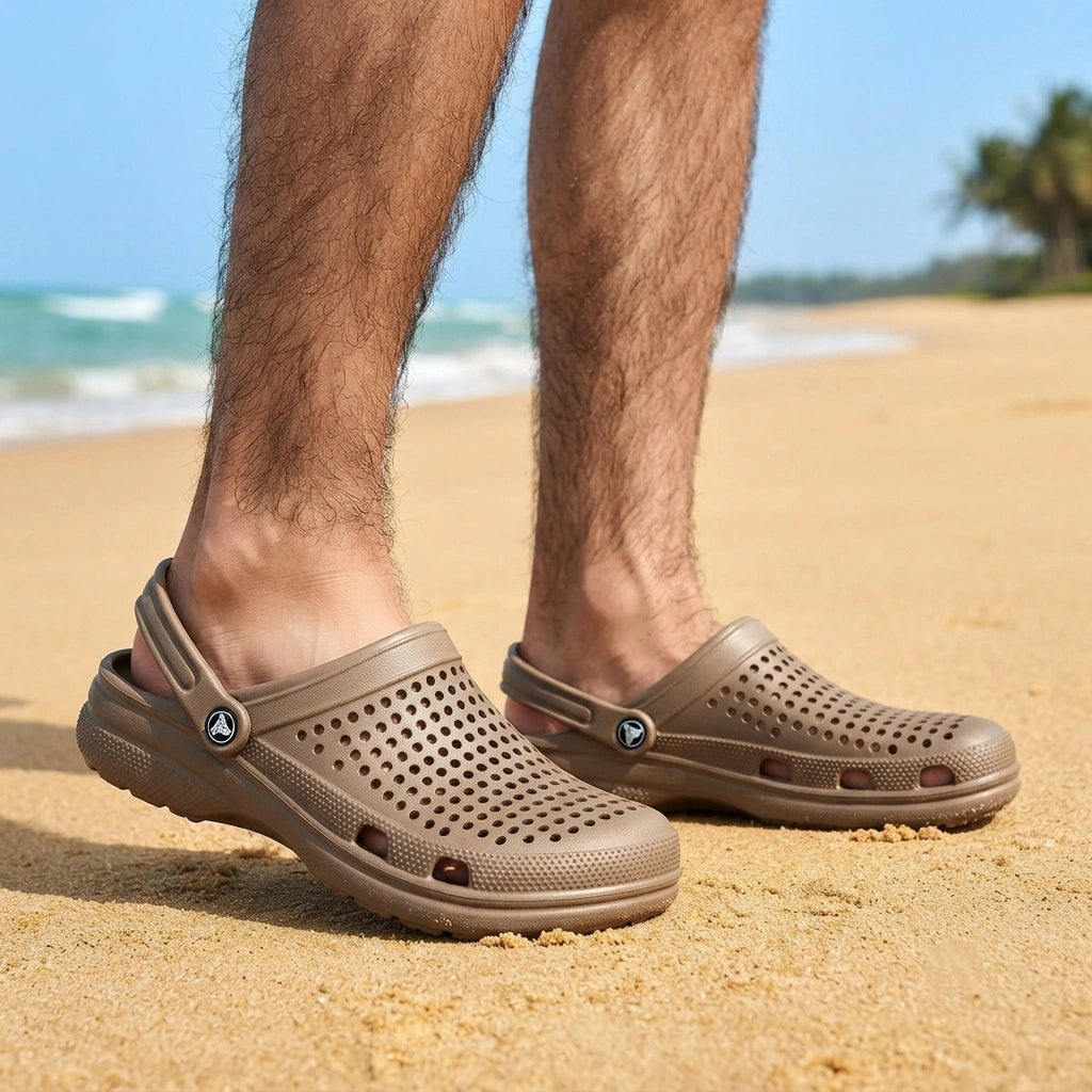 Uniseksowe chodaki na lato, antypoślizgowe, do aktywności na świeżym powietrzu, np. brodzenia i spacerów po plaży, lekkie i wygodne.