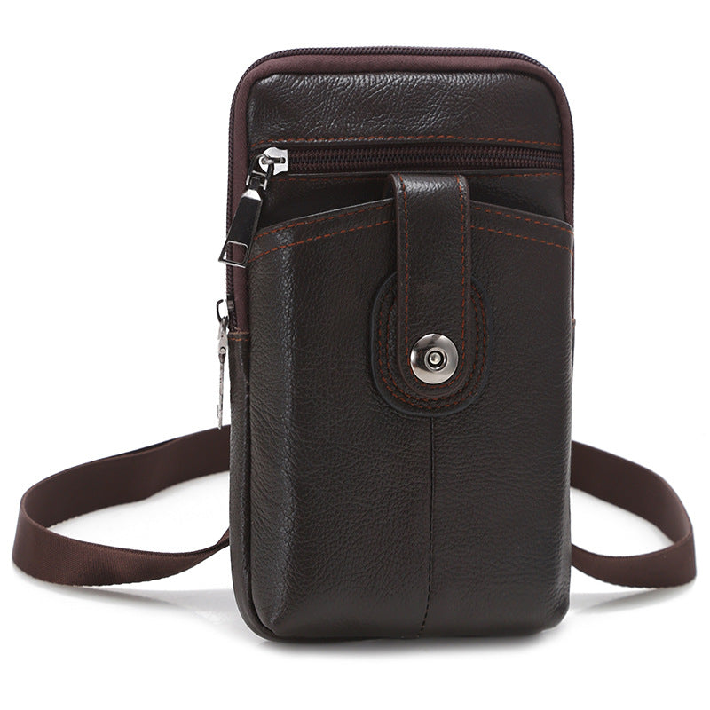 🏆【🔥Vroča razprodaja】Denarnica za mobilni telefon, vsestranska torba za čez ramo/čez telo iz pravega usnja, prenosna torba za na pot