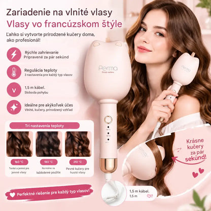 💇‍♀️ Kulma na vlasy vo francúzskom štýle – rýchly ohrev, regulácia teploty, 1,5 m kábel – ideálna pre akýkoľvek účes a typ vlasov! ✨
