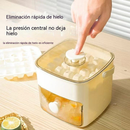 🔥🧊 Bandeja para cubitos de hielo 2026 con tapa: hacer hielo es fácil.