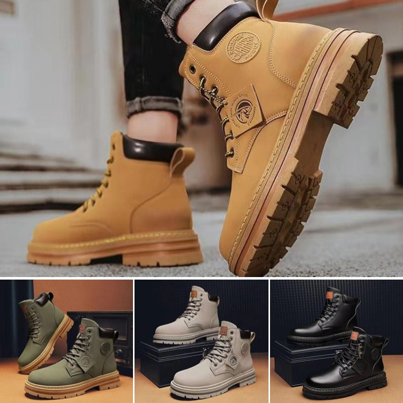 🔥【50% отстъпка】🔥【39-48】Нов стил за есен и зима, универсални мъжки ботуши с дебела подметка, неплъзгащи се