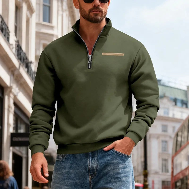 👕【50% отстъпка】【S-3XL】Мъжки моден ежедневен топъл суитшърт с дълъг ръкав, 2026 г.