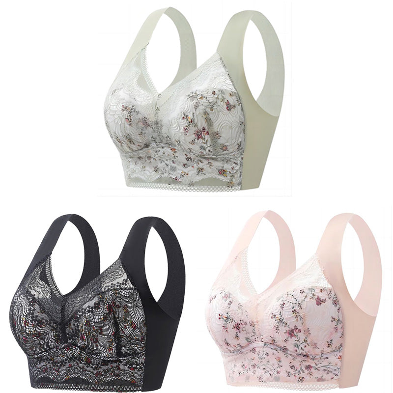 🔥【Kup 2, otrzymaj 1 gratis】💕🎁Biustonosz Ice Silk Ultra-cienki, oddychający, regulowany [40 kg-100 kg]