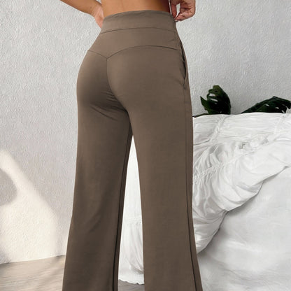 💕💕【S-XL】Нови дамски спортни панталони с прав крачол, свободна кройка, бързосъхнещи, подходящи за ежедневни упражнения и йога.