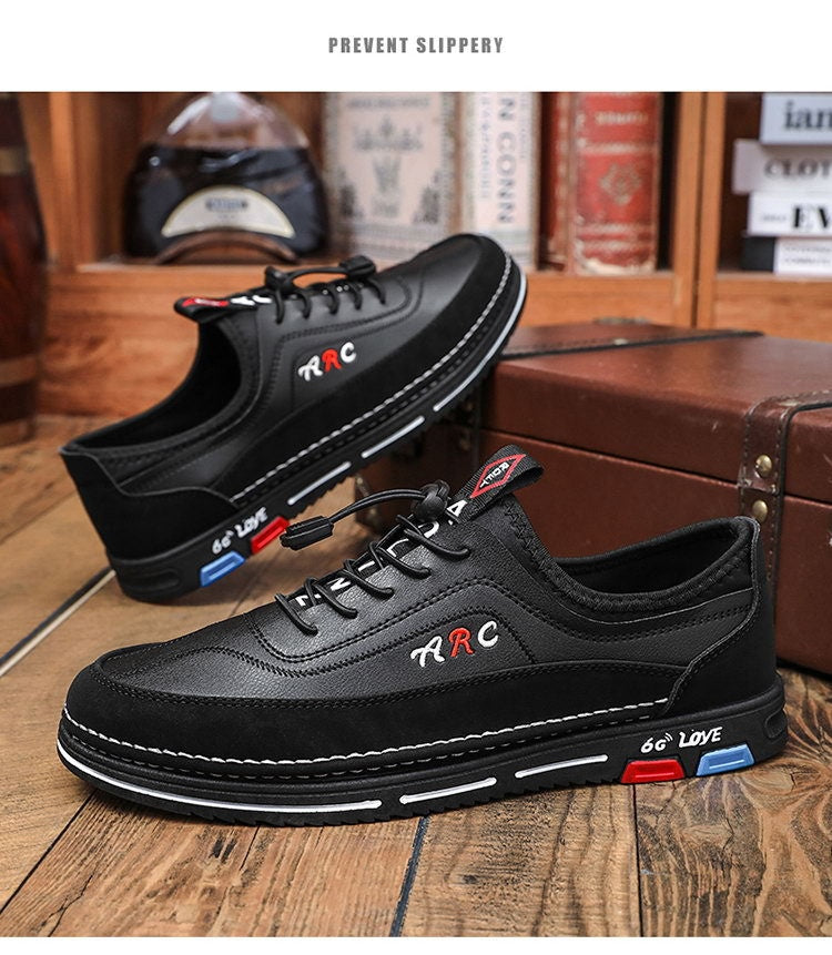 🔥🔥【39–48】【Nova kolekcija – akcijska cena】Moški poslovni čevlji iz vodoodpornega usnja – Mehki podplat, udobni za celodnevno nošenje