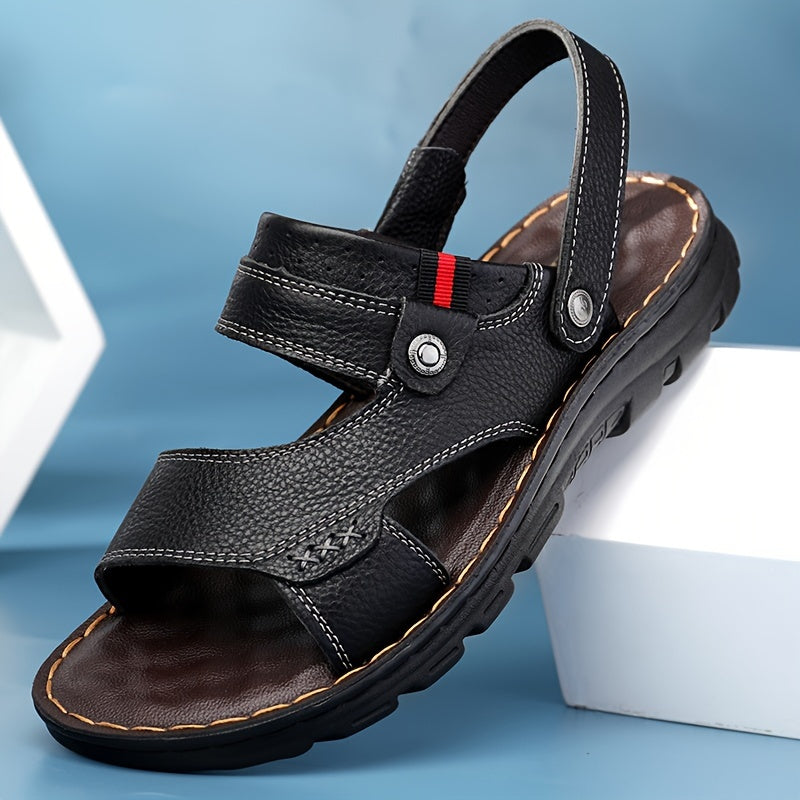 🌴👞【50% popust 🔥】【38–44】Moški poletni sandali iz pravega usnja, dvojna uporaba