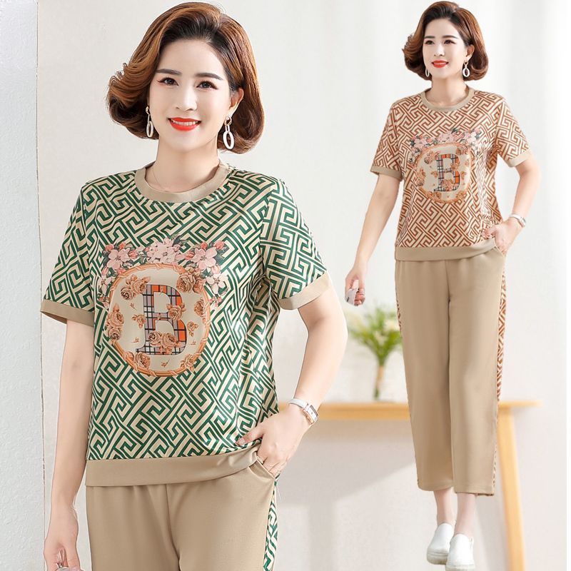 【Top + Kalhoty】【L-4XL】Nová kolekce ležérního dámského oblečení pro rok 2025, měkké a pohodlné materiály, módní styly