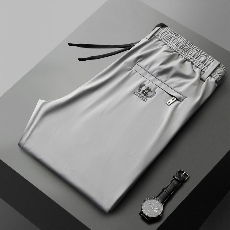 🔥【Kupte 1, dostanete 1 zdarma】【40-115 kg】🔥Pánské elastické kalhoty Glacier Silk, novinka léto 2025