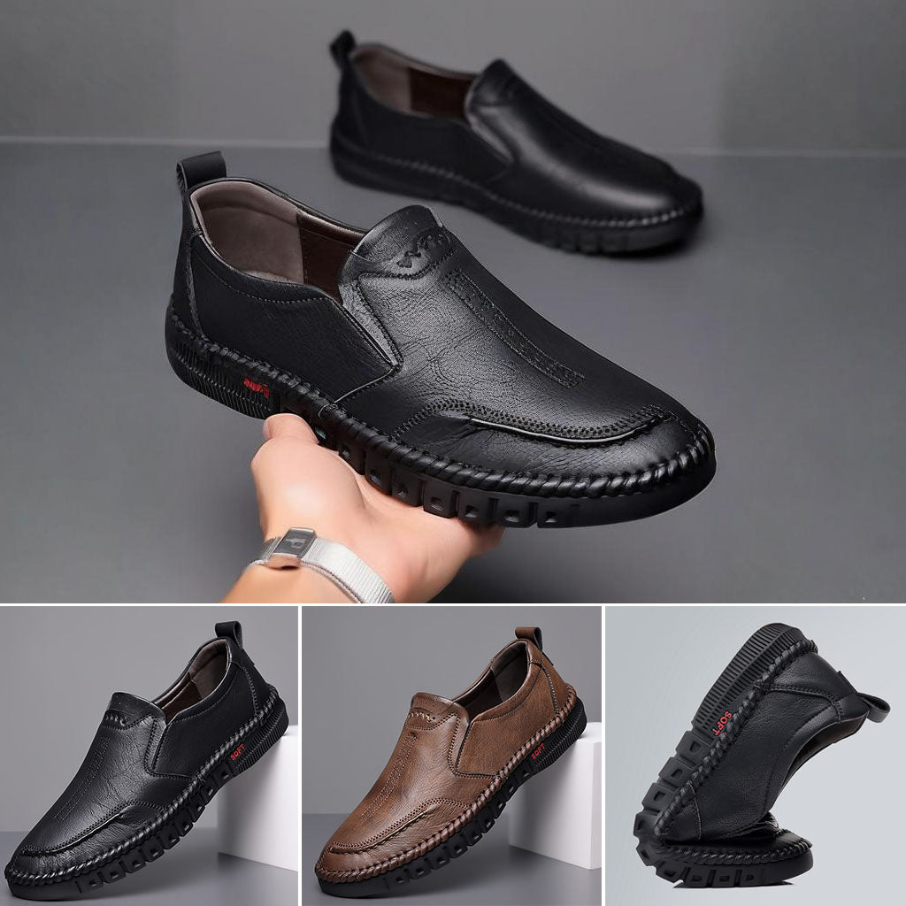 🏆👞【39-44】2026 casualowe buty sportowe dla mężczyzn, wykonane z prawdziwej skóry, z miękką, antypoślizgową, oddychającą podeszwą ✅Płatność przy odbiorze