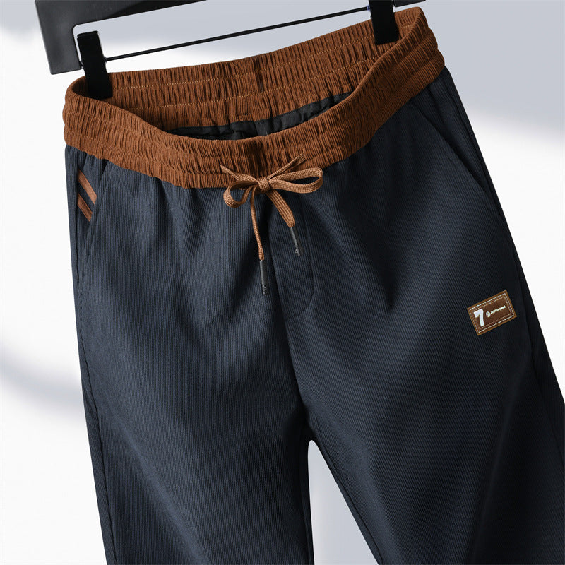🔥🔥 2025 Pantaloni casual noi pentru bărbați de toamnă și iarnă, pantaloni drepți din catifea groasă, din catifea reiată