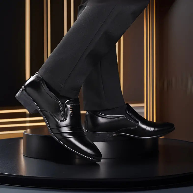 🔥 Buty męskie skórzane 38–48 – casual i eleganckie, podwyższona podeszwa 2026