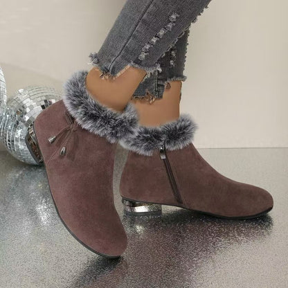 🔥【50% zniżki】【Promocja】Miękkie skórzane botki na średnim obcasie – eleganckie, wygodne i idealne na jesień i zimę!