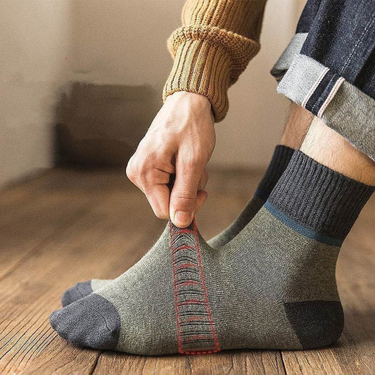 😍🧦【Ötöt fizetve ötöt kapsz ingyen】【10 pár 】 Őszi és téli antibakteriális és dezodoráló meleg gyapjúzokni