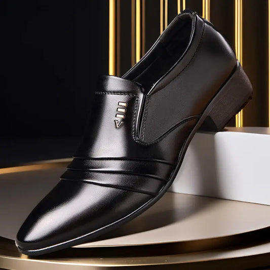 🔥 Buty męskie skórzane 38–48 – casual i eleganckie, podwyższona podeszwa 2026
