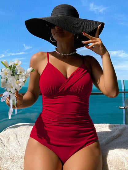 🩱50% отстъпка👙【S-2XL】Втален бански костюм от една част, наличен в няколко цвята