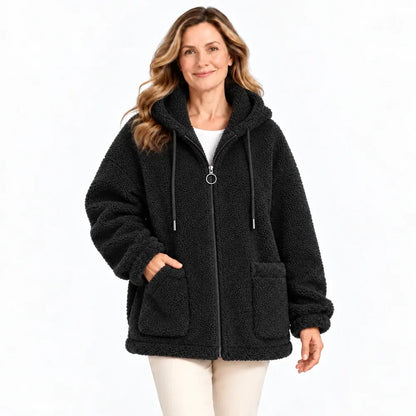🔥✨【M-4XL】2026 Zimowa nowa moda damska pluszowa wełniana polarowa kurtka z kapturem