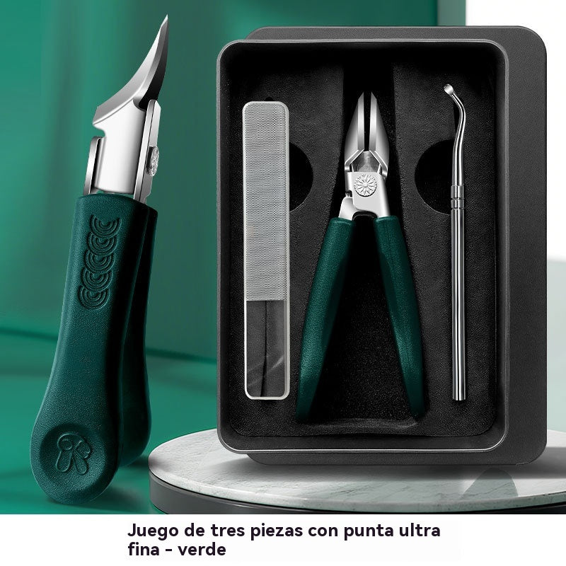 🔥【Kupte 1 a dostanete 1 zdarma】🔥 Nůžky na nehty s protiskluzovou úpravou a 25° zkoseným okrajem (sada 3 kusů)