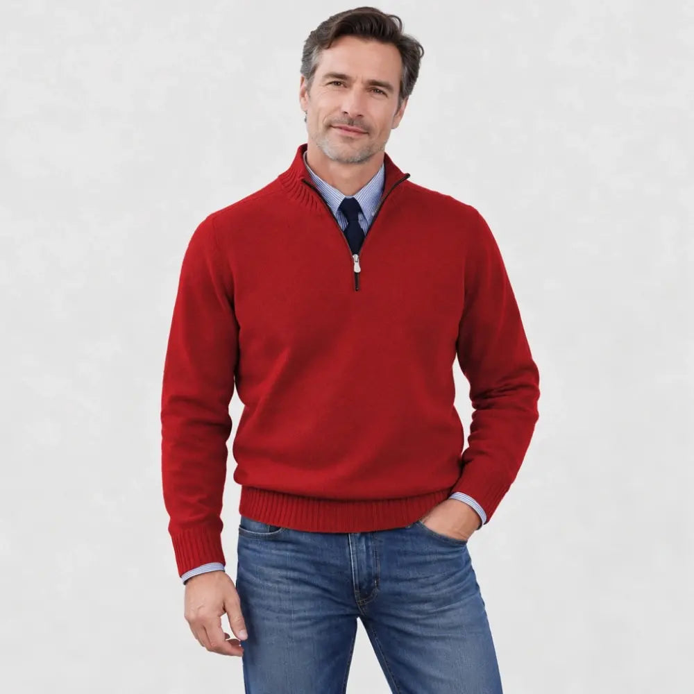【L-5XL】Suéteres con cremallera, cálidos y populares para otoño e invierno
